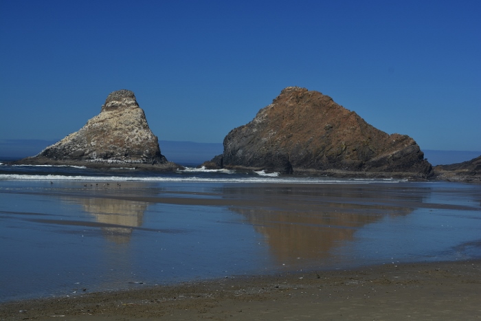 sea stacks on Heceta beach